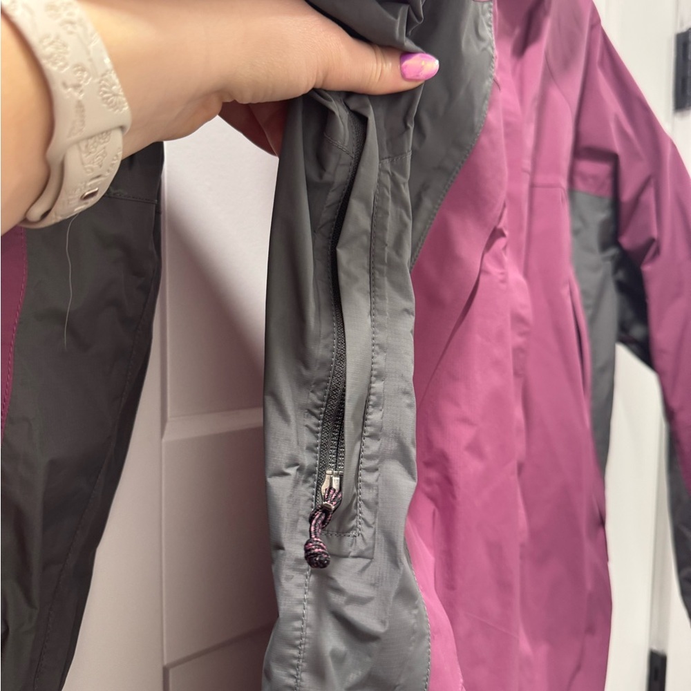 LL Bean Vintage Pink and Grey Rain/windbreaker Jacket size medium - Picture 8 of 9